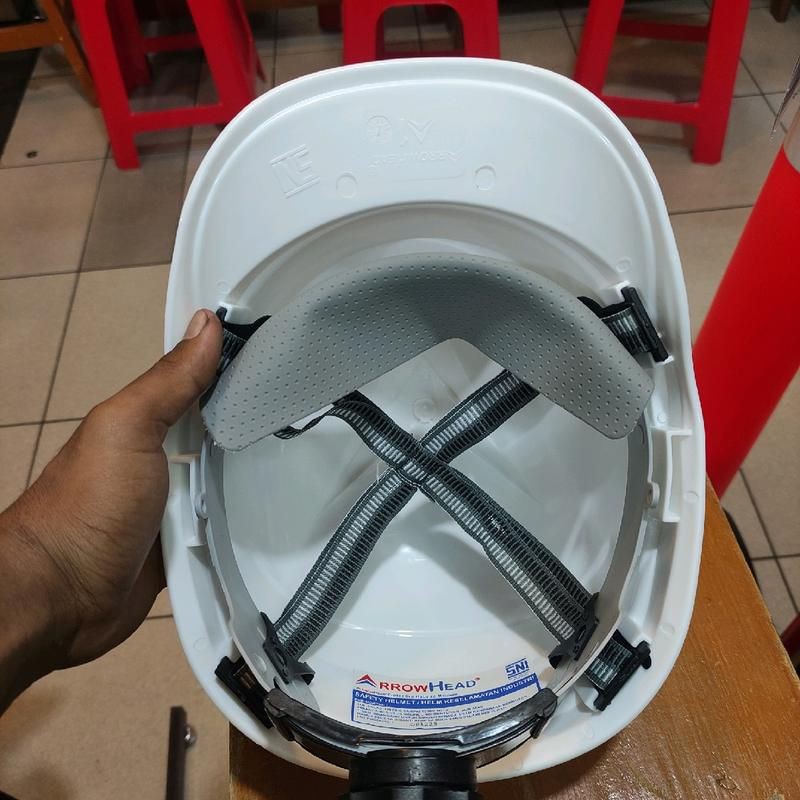 Disc Helm Safety Arrowhead A1 Berstandar Sni / Helm Safety A1 Mirip Topi Sni Warna Putih