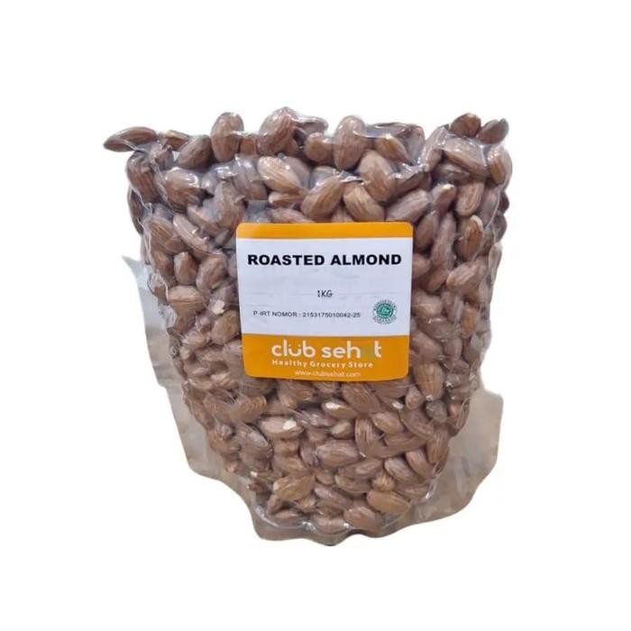 

Club Sehat Roasted Almond 1Kg - Makanan Ringan Sehat - Food, Snack Kering Cemilan