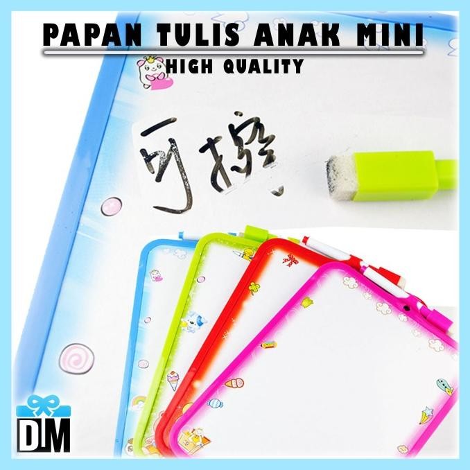 

}}}}}}] Papan Tulis Mini White Board Anak Wipe and Clean Edukasi Anak Free Spi