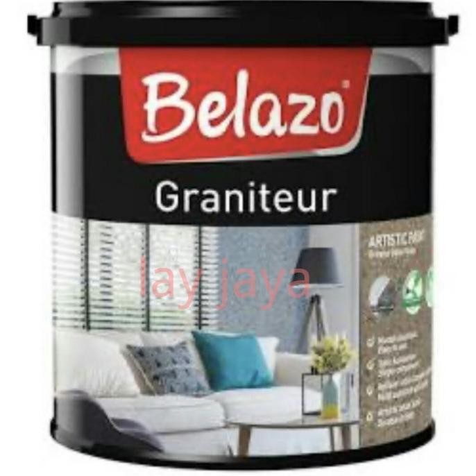 TERMURAH - Cat Texture Granit Belazo Graniteur 51003 Astra Brown 1Ltr