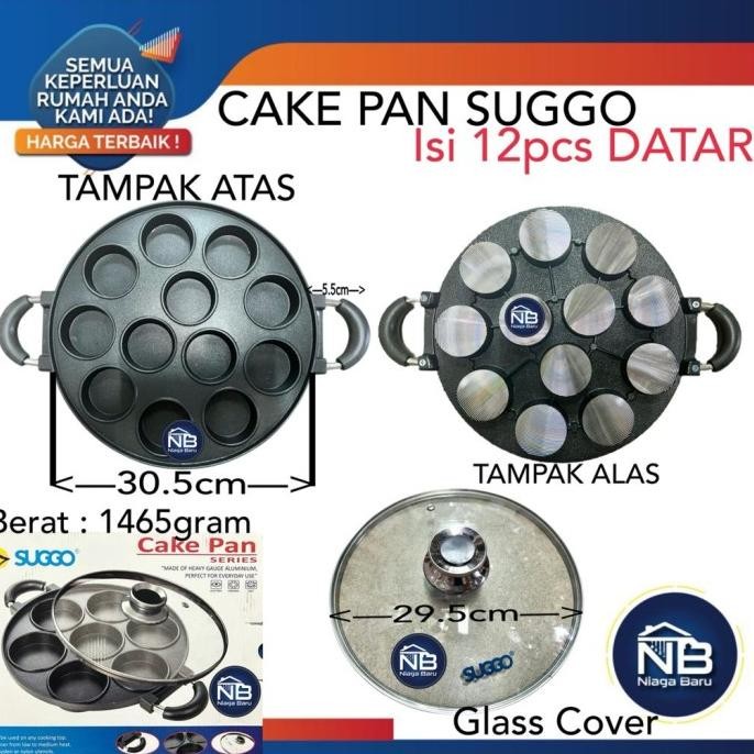Sale Cetakan Kue 12 Lubang Datar Suggo Loyang Kue Apem