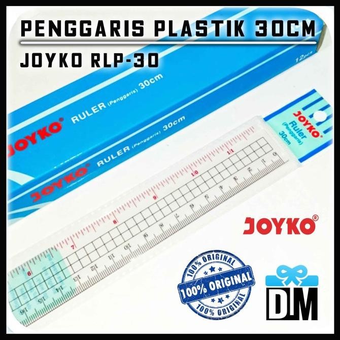 

@@@@] Penggaris Plastik Bening 30 cm 300mm 30cm Joyko Ruler Jidar Pengukur