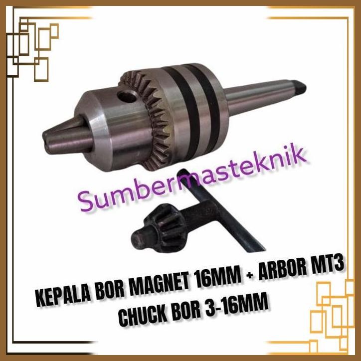 [SMT] ARBOR SET CHUCK BOR 16MM UNTUK BOR MAGNET KEPALA BOR MAGNET 16MM