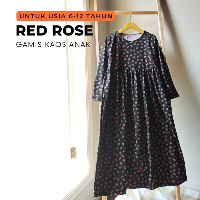 GAMIS ANAK PEREMPUAN USIA 6-12 TAHUN GAMIS KAOS ANAK