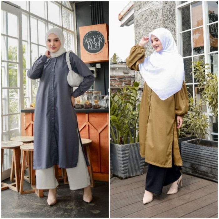 TUNIK POLOS WANITA JUMBO KATUN TOYOBO PREMIUM