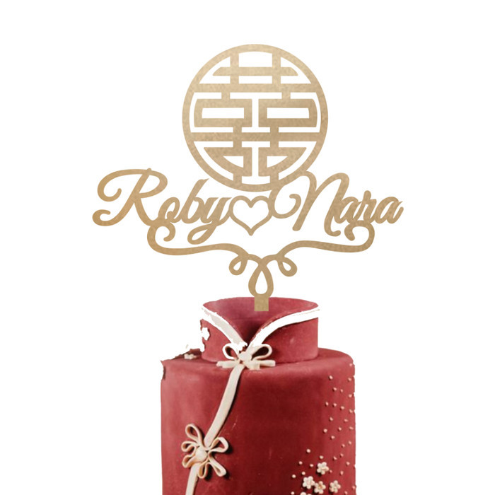 TERBARU CUSTOM CAKE TOPPER SANGJIT / TOPPER KUE SANGJIT LAMARAN PROMO