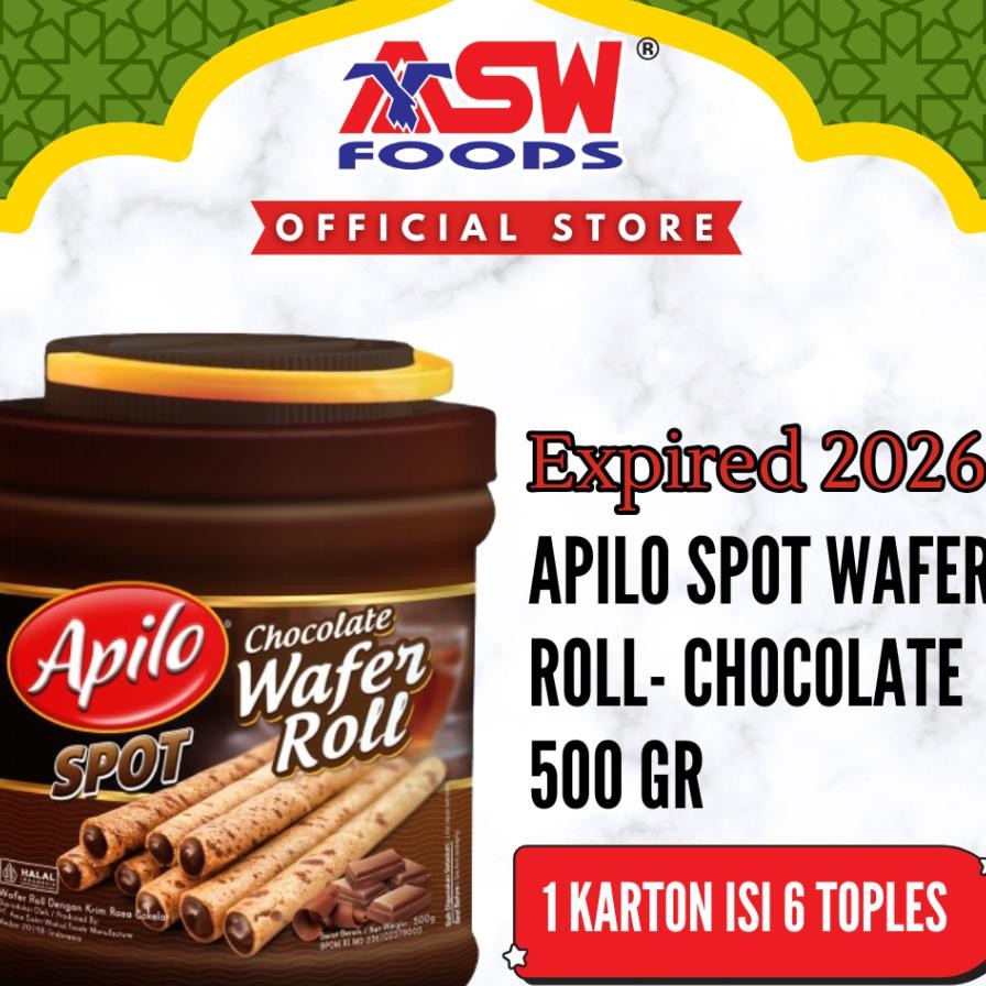 

Apilo Pot Wafer Ti Chocolate Gr 6 Pc Arton