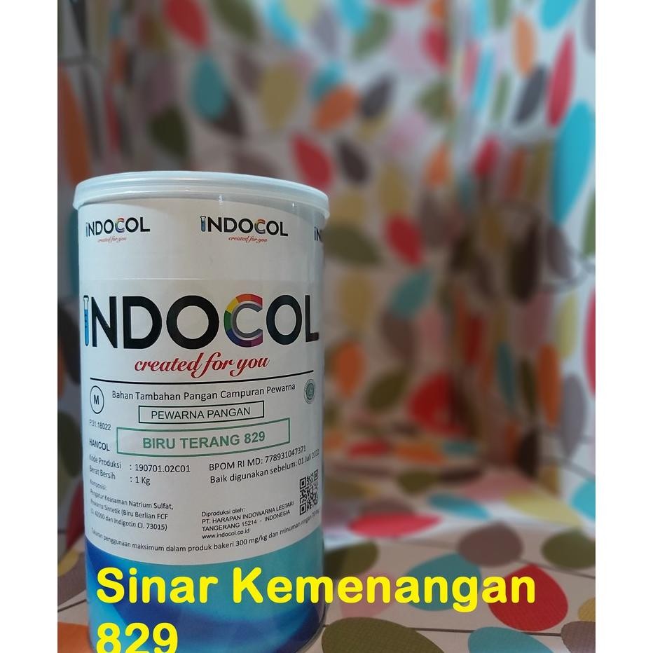 

Pewarna Maanan Indocol Lliant Blue Lht 829 U Terang 1 G