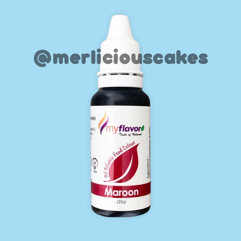 

Maroon Oil My Flavor Food Colour Pewarna Maanan Buttercream