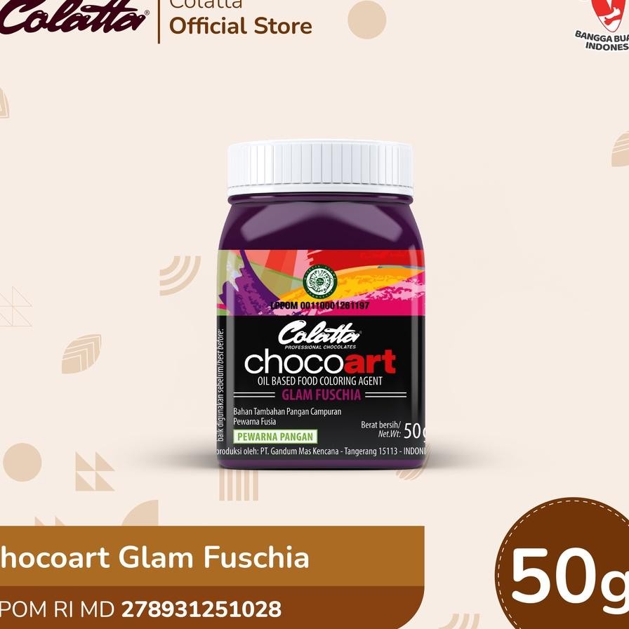 

Colatta Chocoart Glam Fuchia Pewarna Maanan 50G