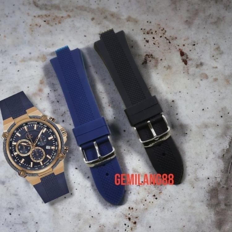 Trap Tali Jam Tangan Gc Y24006G7 Tali Jam Gue Rubber Y240G