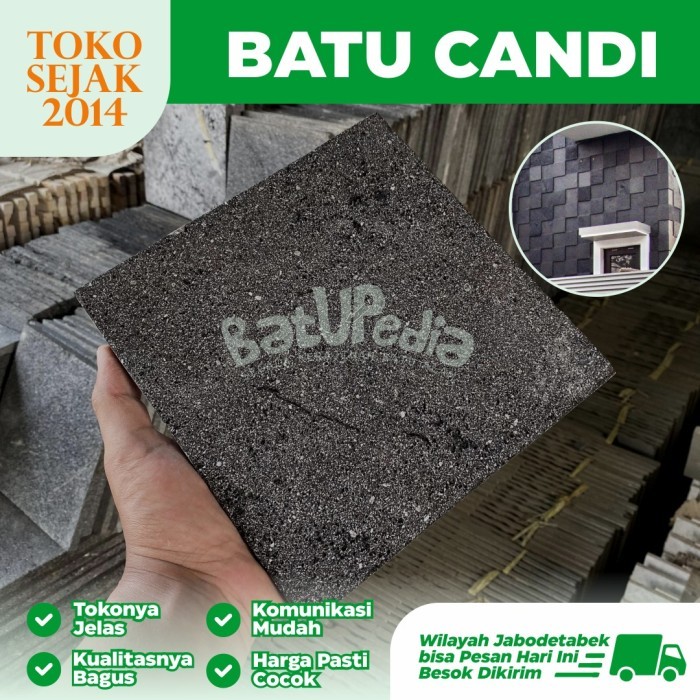 Batu Alam Candi Lava Stone Untuk Dinding, Taman dan Kolam Minimalis