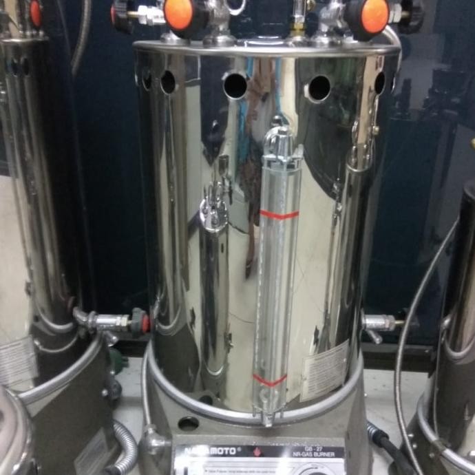 SETRIKA UAP BOILER MERK NAGAMOTO / SETRIKA UAP LAUNDRY KAP. 25 LITER