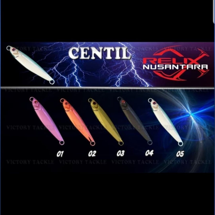 Metal Jig Relix Nusantara Centil Size 12 20 30 Gram