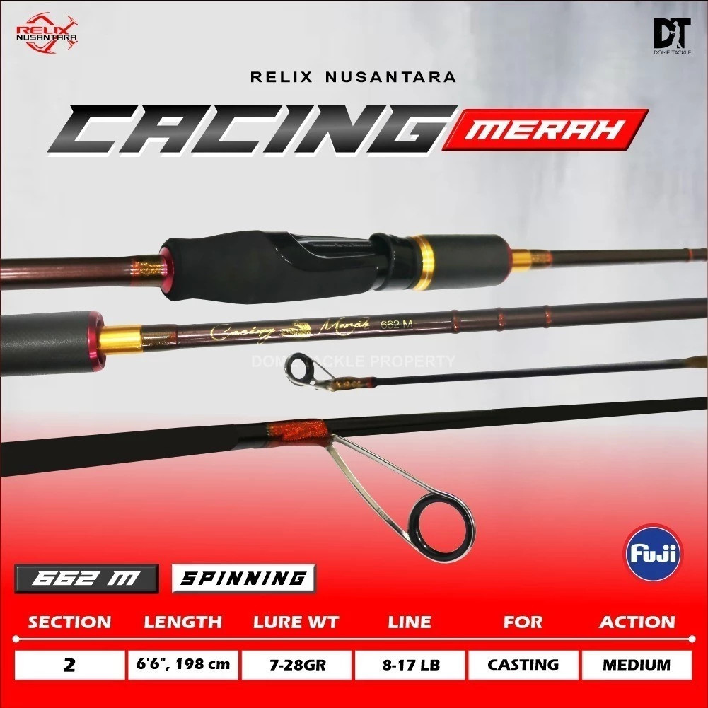 JORAN RELIX CACING MERAH GEN 2 SPINNING/BAITCASTING 662 Relix Nusantara