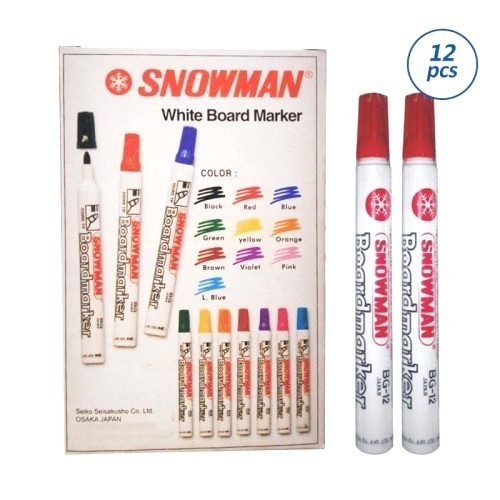 

Spidol whiteboard merah isi 12 pcs