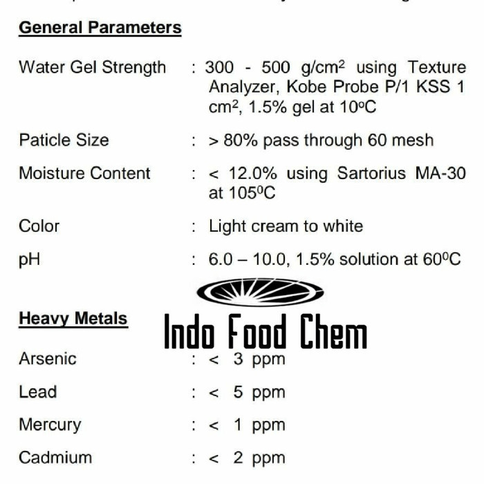 

KARAGENAN - KARAGEN - CARRAGEENAN KAPPA REFINE EKONOMIS 1000 GR
