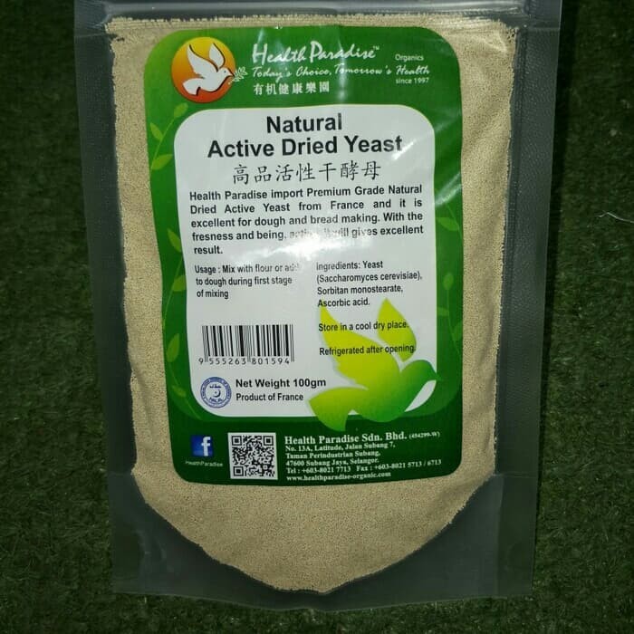 

NATURAL ACTIVE DRIED YEAST 100GR