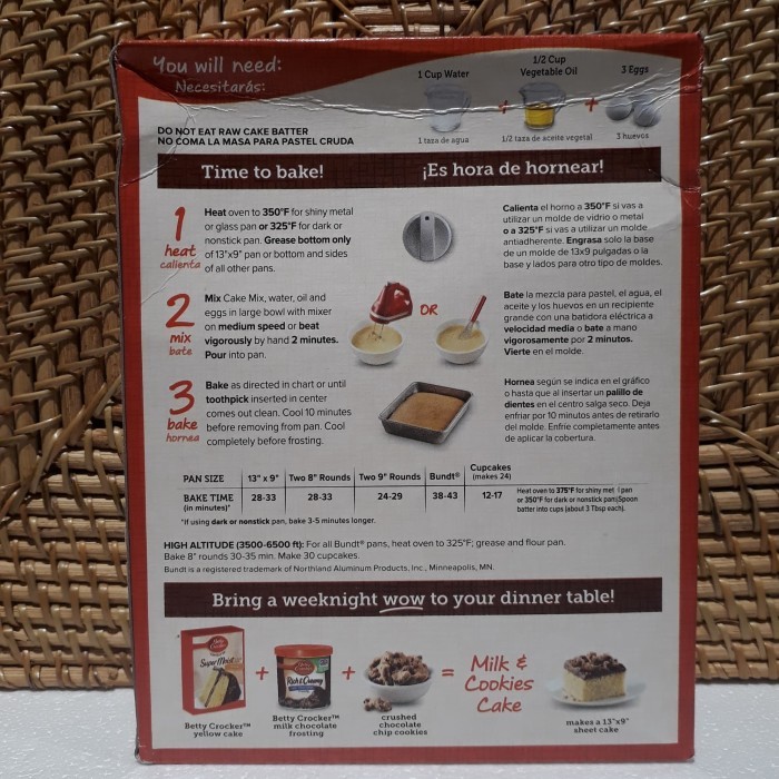 

BETTY CROCKER SUPER MOIST CAKE MIX YELLOW 432 GR