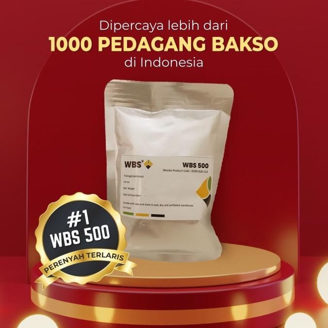 

PERENYAH BAKSO WBS 500 (REPACK 100G) PERENYAH BASO / SOSIS / NUGGET