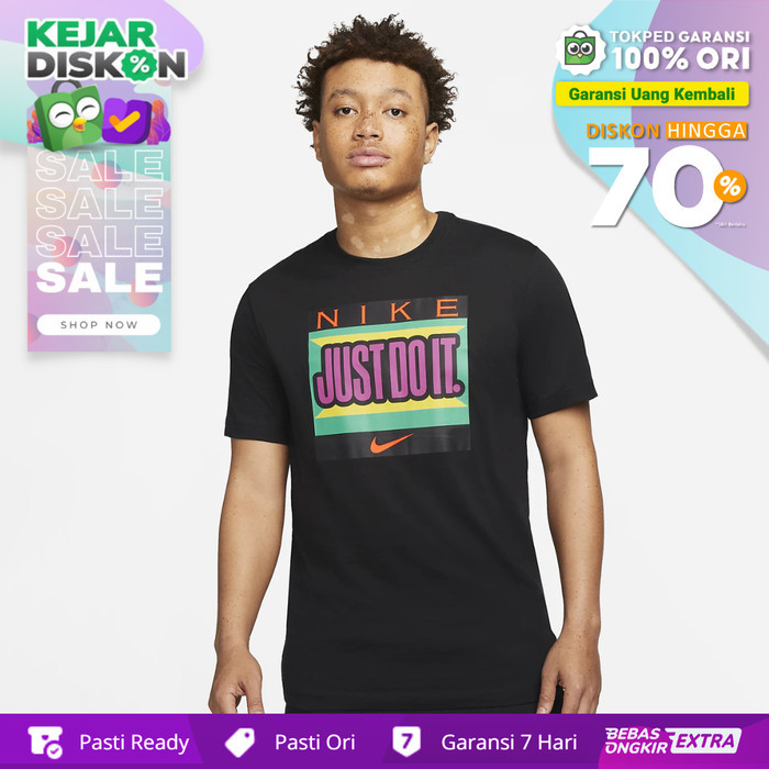 PROMO  SALE TERLARIS KAOS NIKE ORIGINAL PRIA SPORTSWEAR DRI-FIT WARRIOR CLASS - HITAM READY
