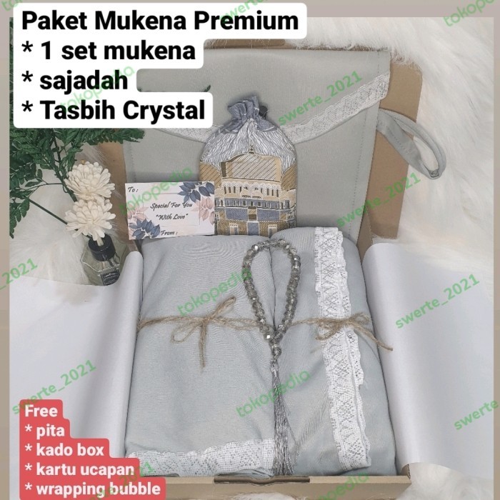 

KADO BOX HAMPERS MUKENA PREMIUM DEWASA GIFT BIRTHDAY ANNIV WEDDING