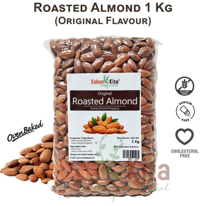 

Kacang Almond Panggang 1Kg (Roasted Almond) Berkualitas