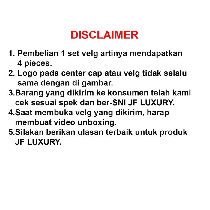 Velg JF LUXURY Type BUC MAINE RING 17