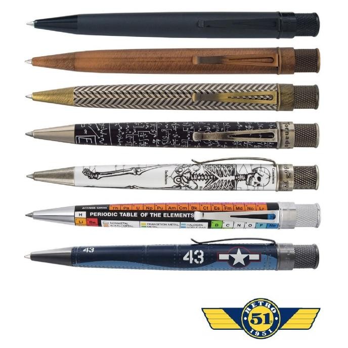

RETRO 51 TORNADO ROLLERBALL BALLPOINT PEN VINTAGE METALSMITH/ PULPEN