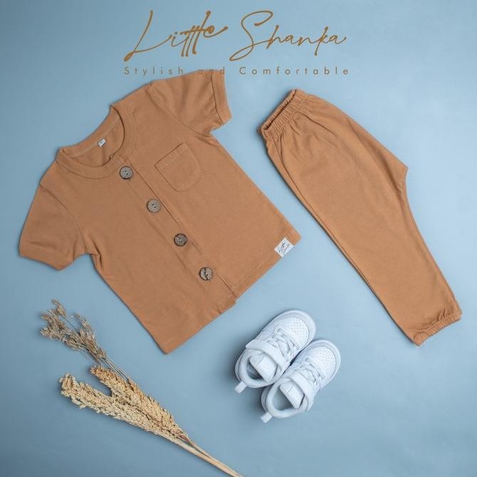 

Baju Anak - LittleShanka - Himalaya Set Almond Brown Berkualitas