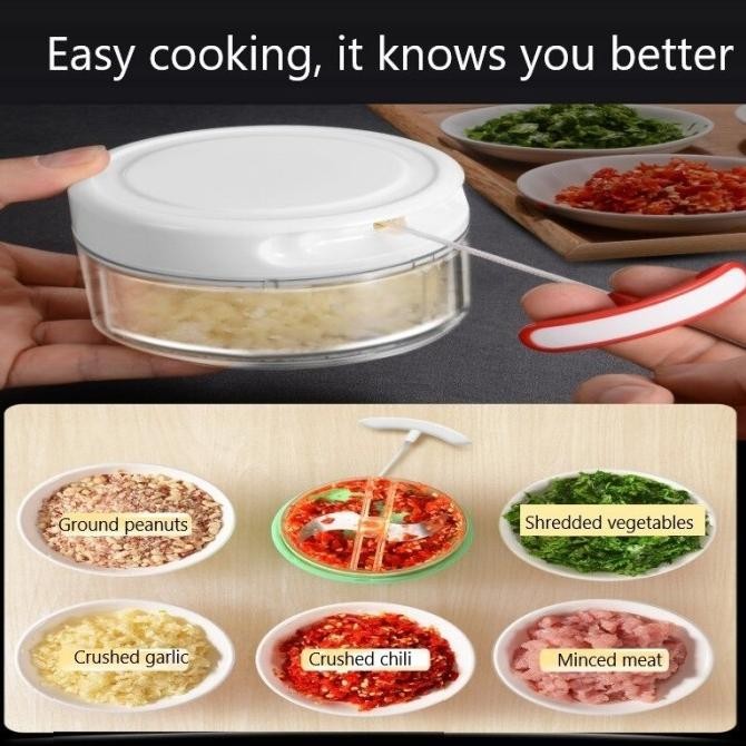 

PENUMBUK PEMOTONG PELUMAT BAWANG KITCHEN ONION CHOPPER HAND PRESSURE ORIGINAL