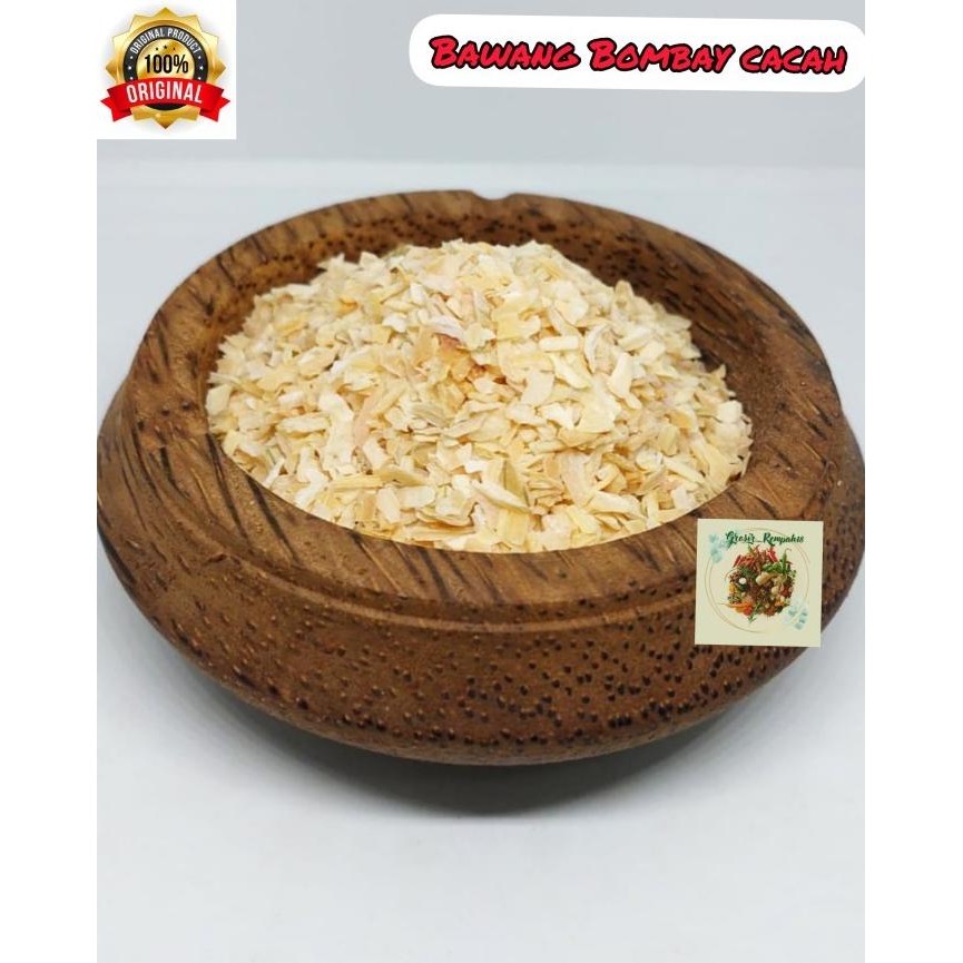 

ONION MINCED 250GRAM / ONION FLAKE / BAWANG BOMBAY CACAH ORIGINAL