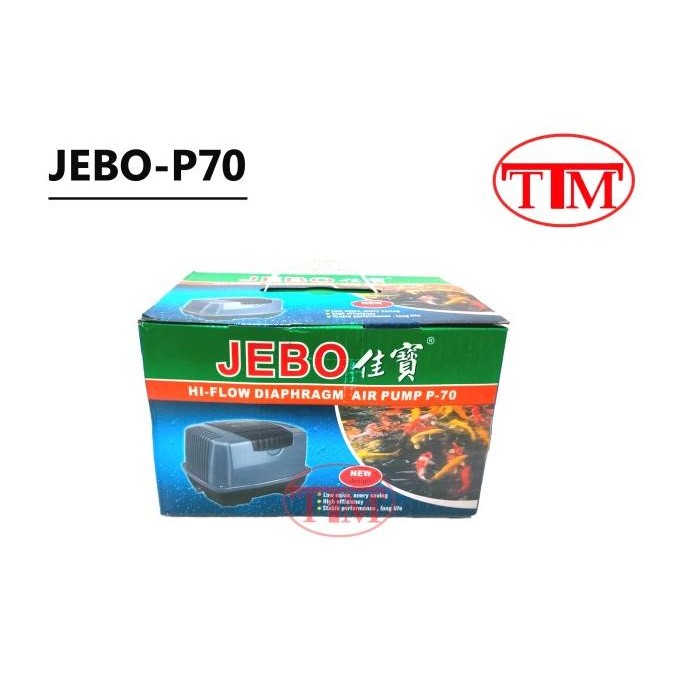 Diskon Jebo P70 Air Pump Kolam Ikan Pompa Udara Oksigen Aerator Jebo P70