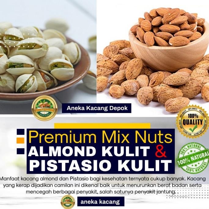 

Premium Mix Nuts / Trail Mix/Kacang Mix /Almond Pistachio 500g Berkualitas