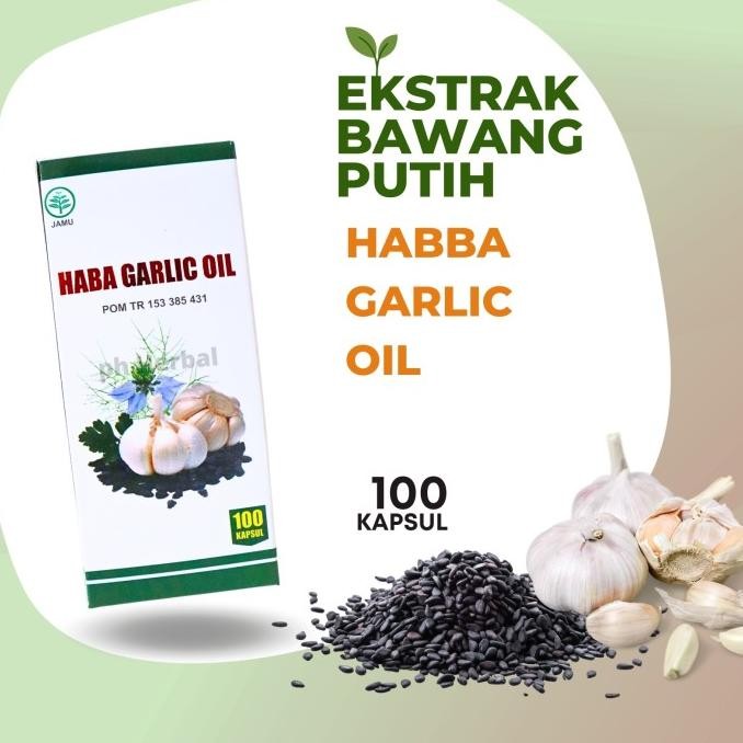 

HABBA GARLIC OIL GOLD 100 KAPSUL PLUS BAWANG PUTIH ORIGINAL
