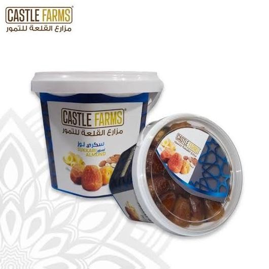 

Kurma sukkari almond mix mentega 850 gr korma sukari dates castle farm Berkualitas
