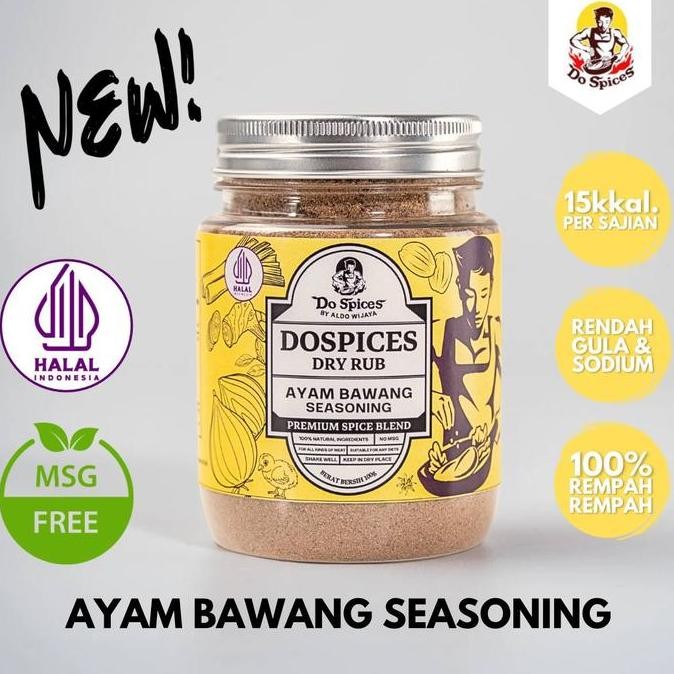 

DOSPICES HEALTHY DRY RUB [AYAM BAWANG SEASONING] BUMBU MARINASI RENDAH KALORI [100 GRAM] REMPAH NATURAL RENDAH GULA RENDAH LEMAK ALAMI ORIGINAL