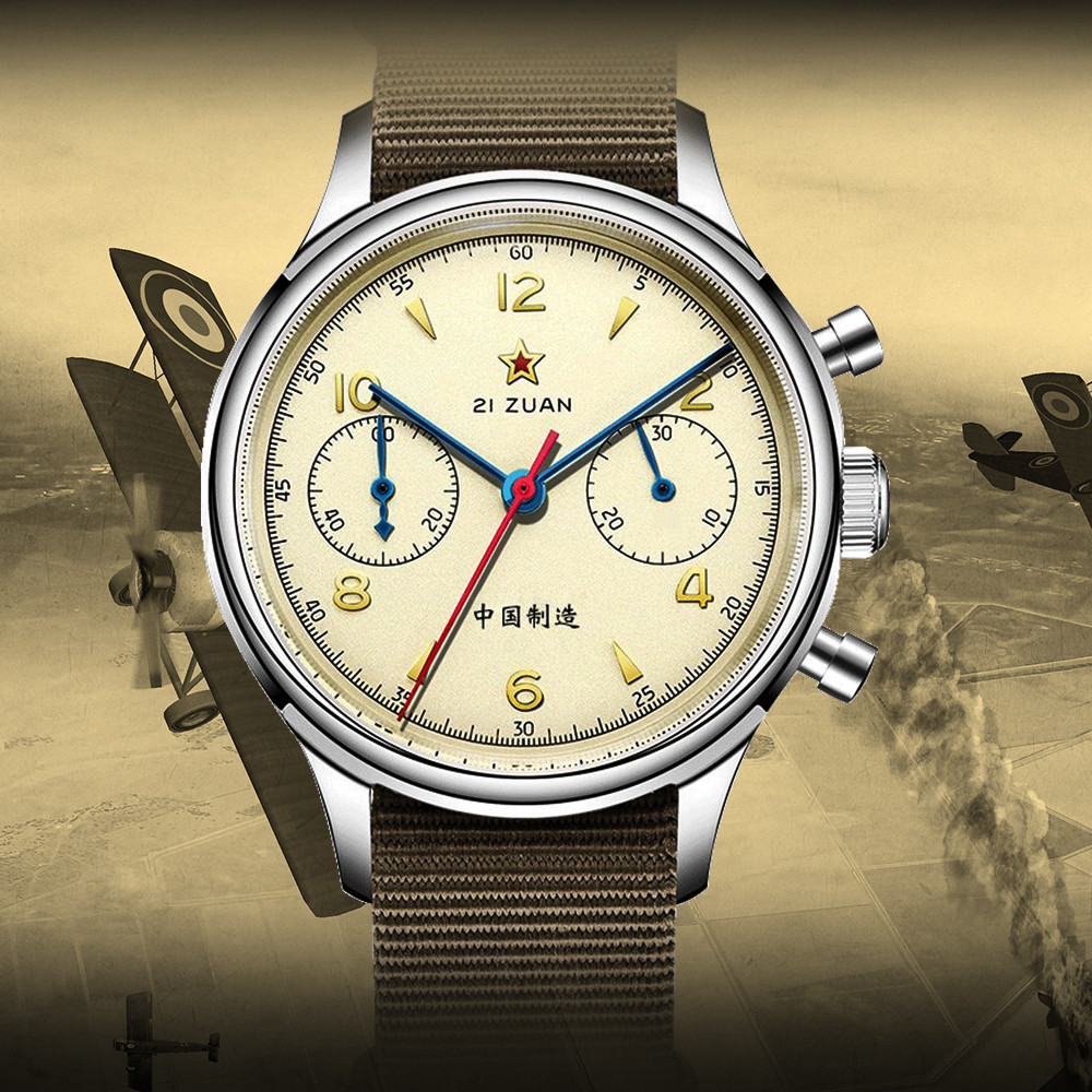 Seagull 1963 Men's Watch ST1901 Mechanical Watch Sapphire 38mm 40mm Watch China Airlines Chronograph