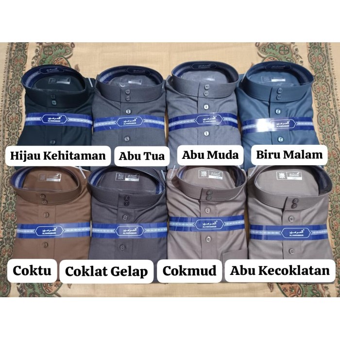 Terbaru Jubah Pria Muslim Al Haramain Woll Polos Premium Import Vietnam Promo