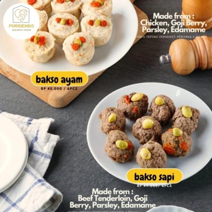 

New Dog Appetit Meatball Human Grade For Dog Bakso Snack Chicken Beef Pork