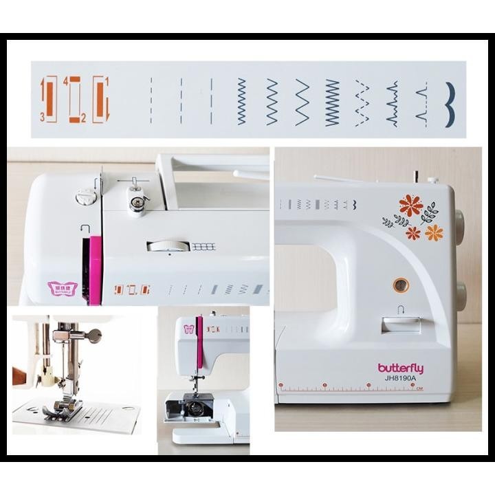 

Terlaris Mesin Jahit Butterfly Jh8190S (Portable) Good Quality