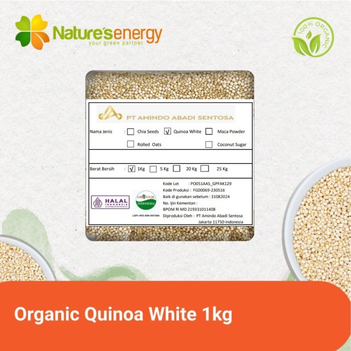 

Organic Quinoa White 1 kg