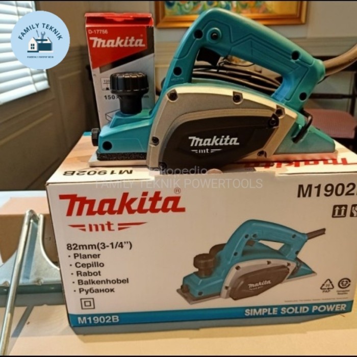 MAKITA M1902B Mesin serut sugu ketam Kayu Makita 82mm / POWER PLANER