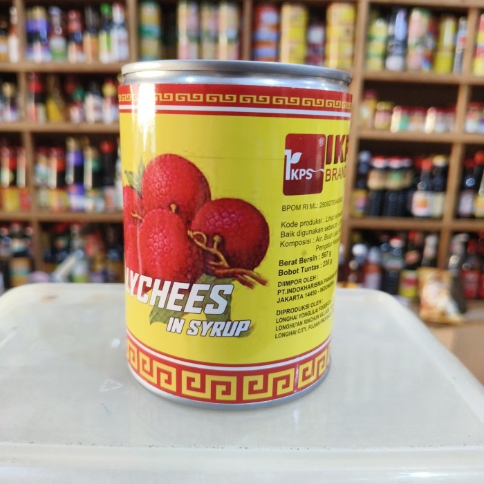 

Ikps Brand Lychees In Syrup/ Buah Leci Kemasan 565Gr