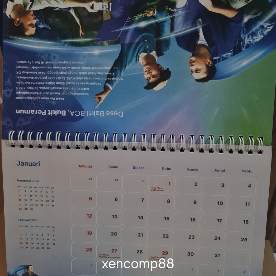 

Kalender kalendar 2025 calender calendar bulanan sobek harian duduk BCA tebal 25