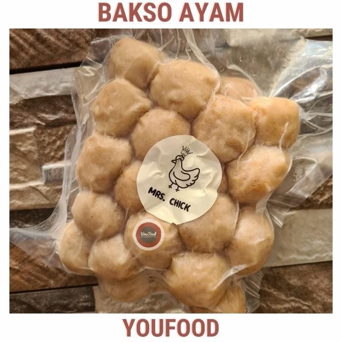 

New Bakso Ayam Premium - Chicken Meatball - Frozen 500Gr