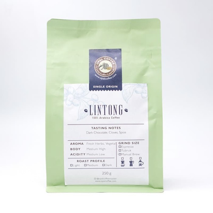 

Opal Coffee - Lintong Arabica Roasted Beans 250G