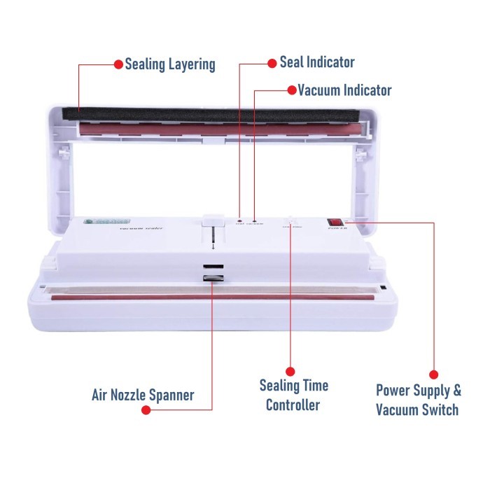 ALAT PRESS MAKANAN / SEALER PLASTIK KEDAP UDARA / VACUUM SEALER ORIGIN