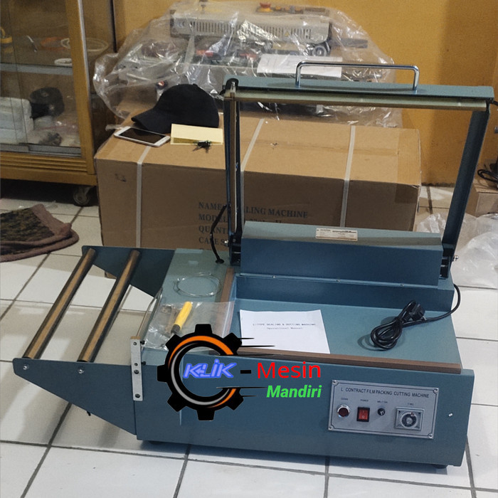 MESIN L BAR SEALER CUTTING PLASTIK WRAPP SHRINK MESIN POTONG PLASTIK