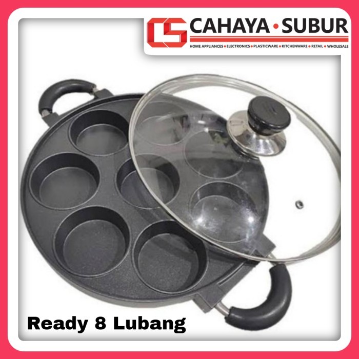 

READY STOCK CETAKAN KUE MARTABAK MINI Q2 7 LUBANG CAKE PAN KUE LUMPUR ANTI LENGKET